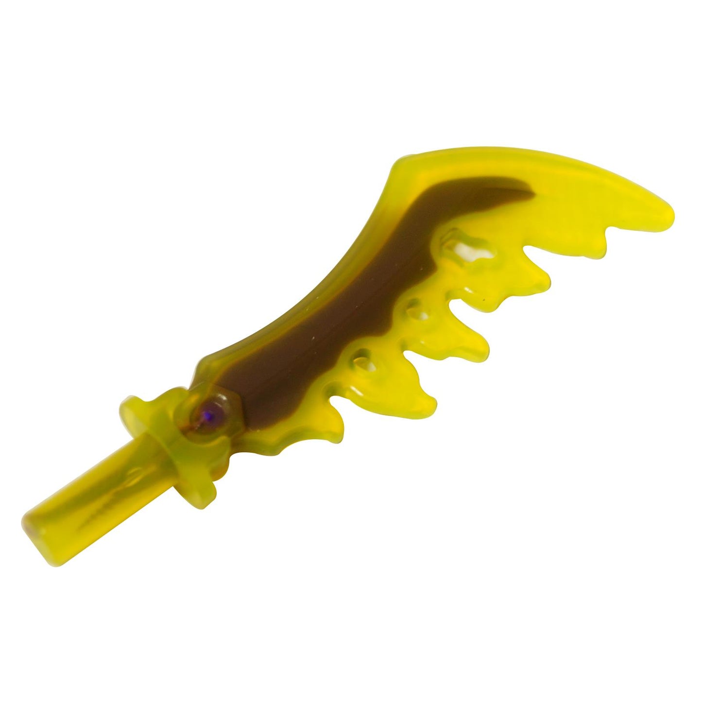 LEGO® NINJAGO Djinn Blade cursed sword accessory, translucent bladed weapon used