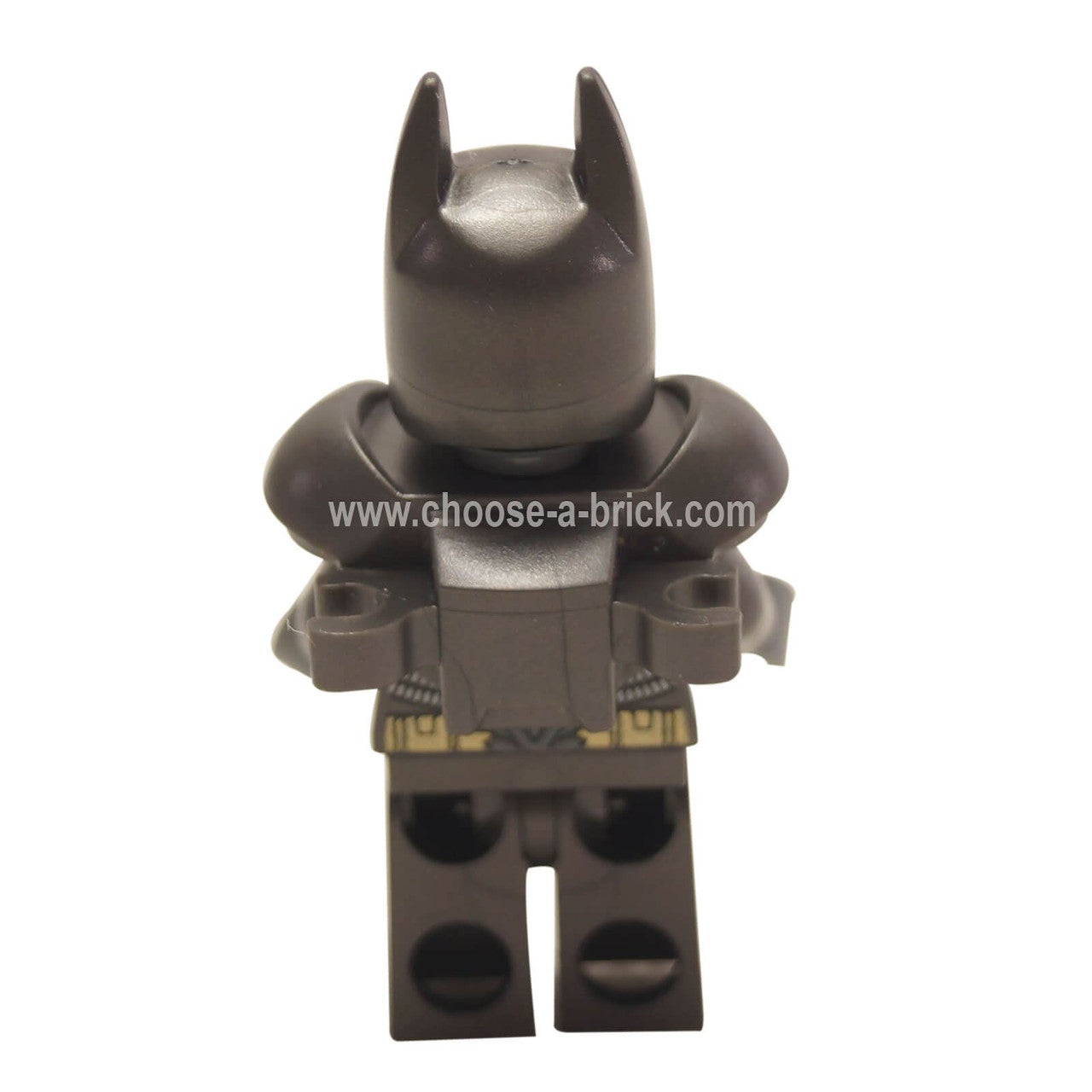 LEGO Batman Heavy Armor minifigure, back view showing pearl titanium suit.