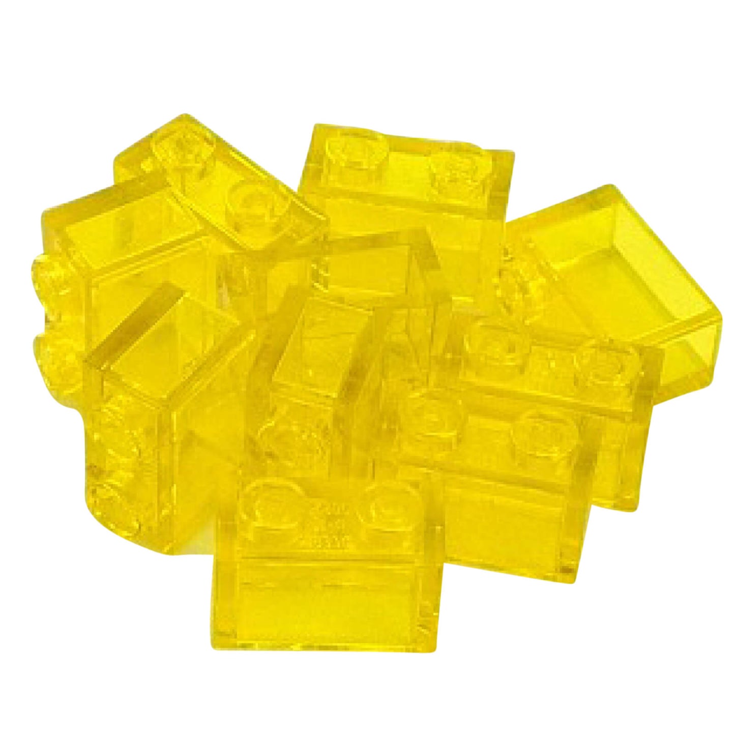 LEGO® 2x2 Double Slope 45° 3043 angled slope part with hollow underside trans-yellow