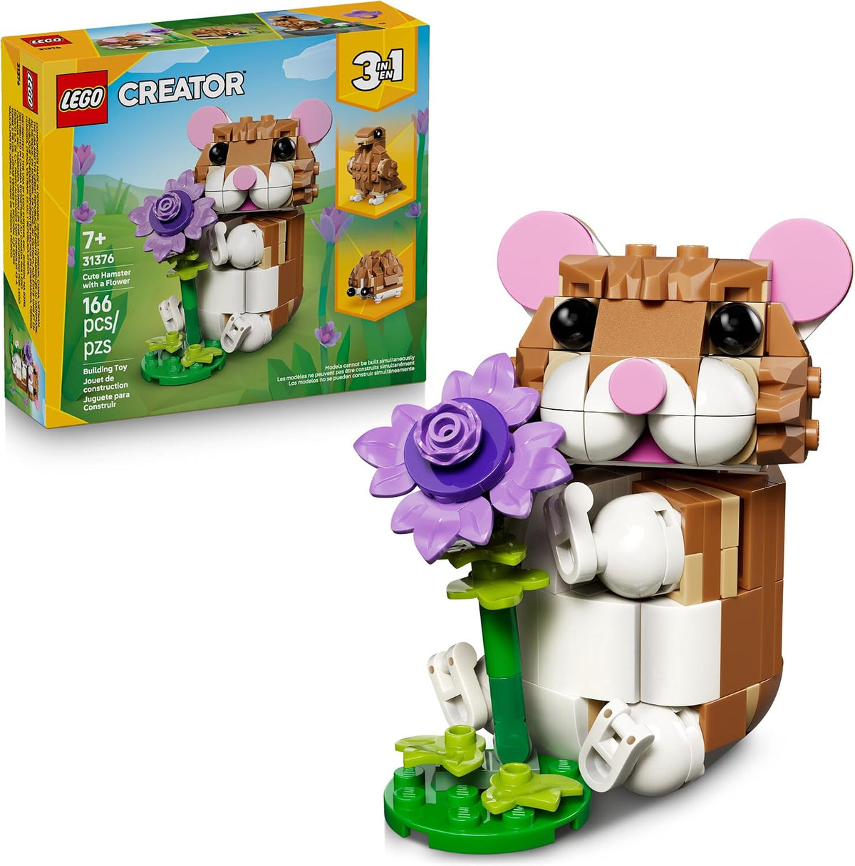 Cute Hamster with a Flower 31376