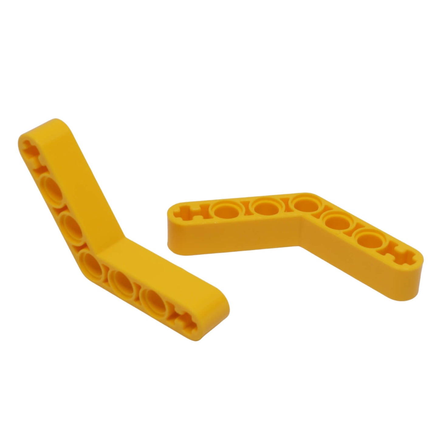 Bright light orange technic bent liftarm 1x7 thick 4x4 part 32348 building piece