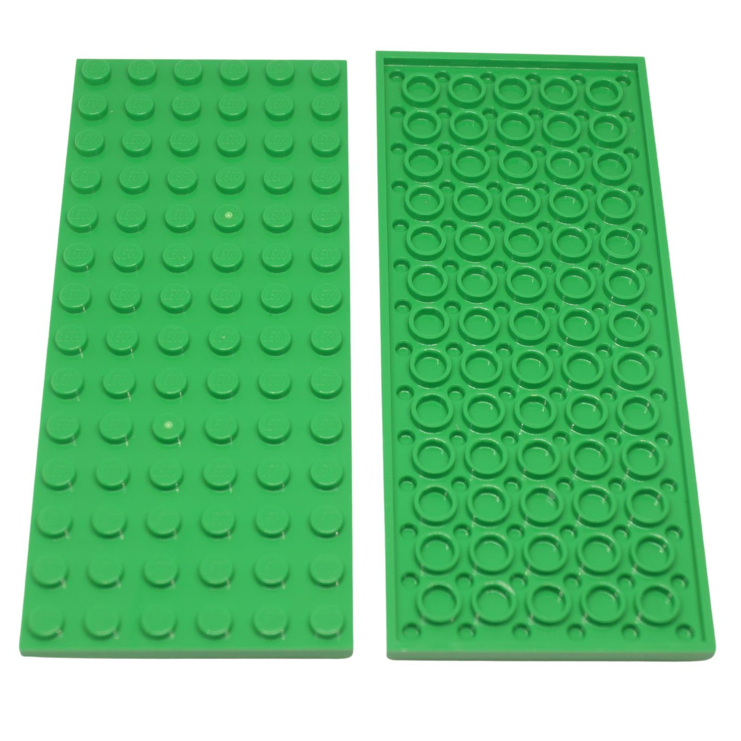 LEGO® placa 6x14 pieza de construcción plana grande 3456 utilizada para bases anchas y fundamentos estructurales, verde brillante