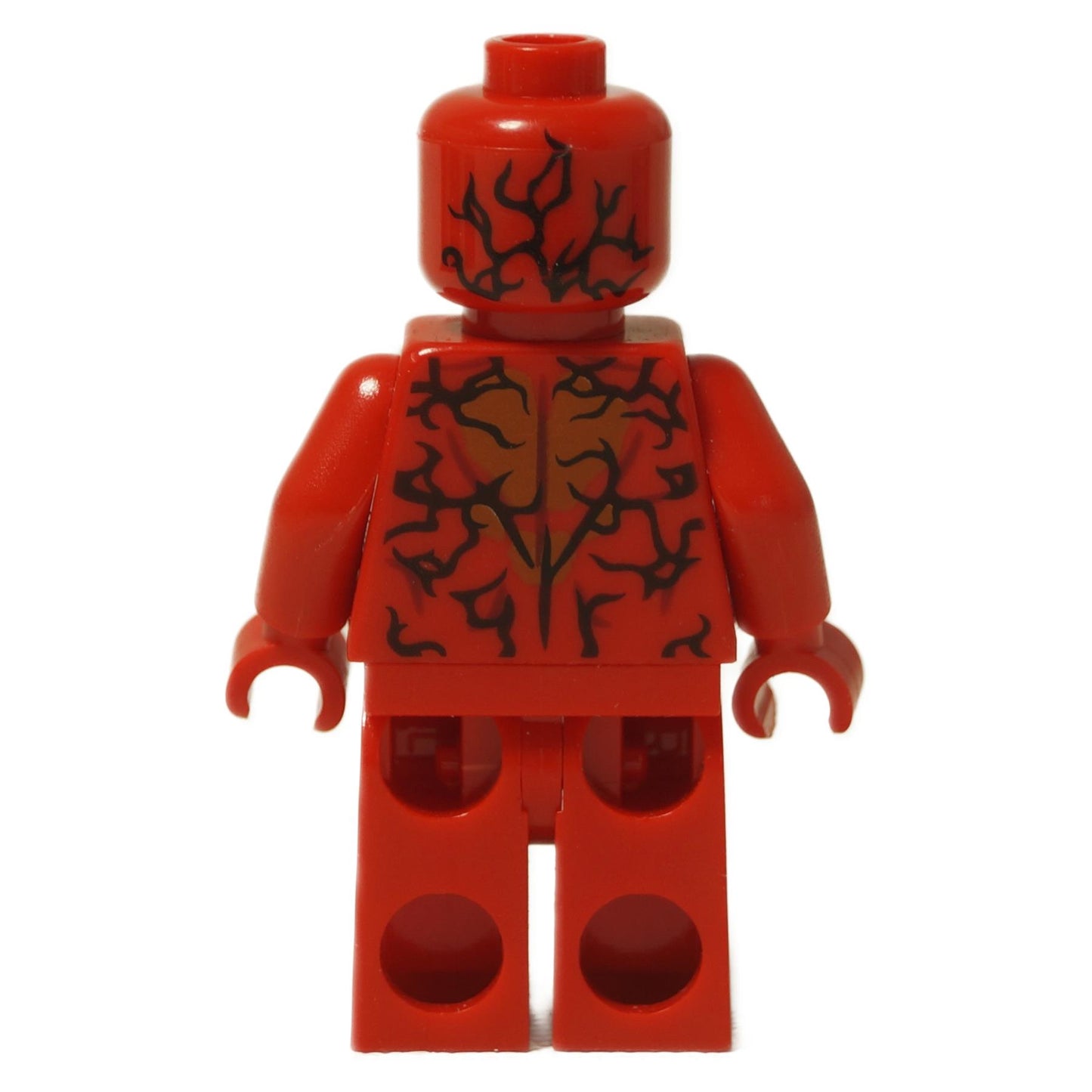 LEGO® Marvel Super-Villain Carnage minifigure (sh0632) back view showing detailed red symbiote pattern.