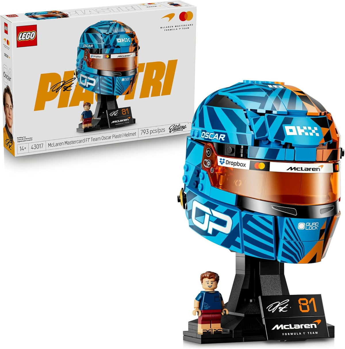 McLaren Mastercard F1 Team Oscar Piastri Helmet 43017