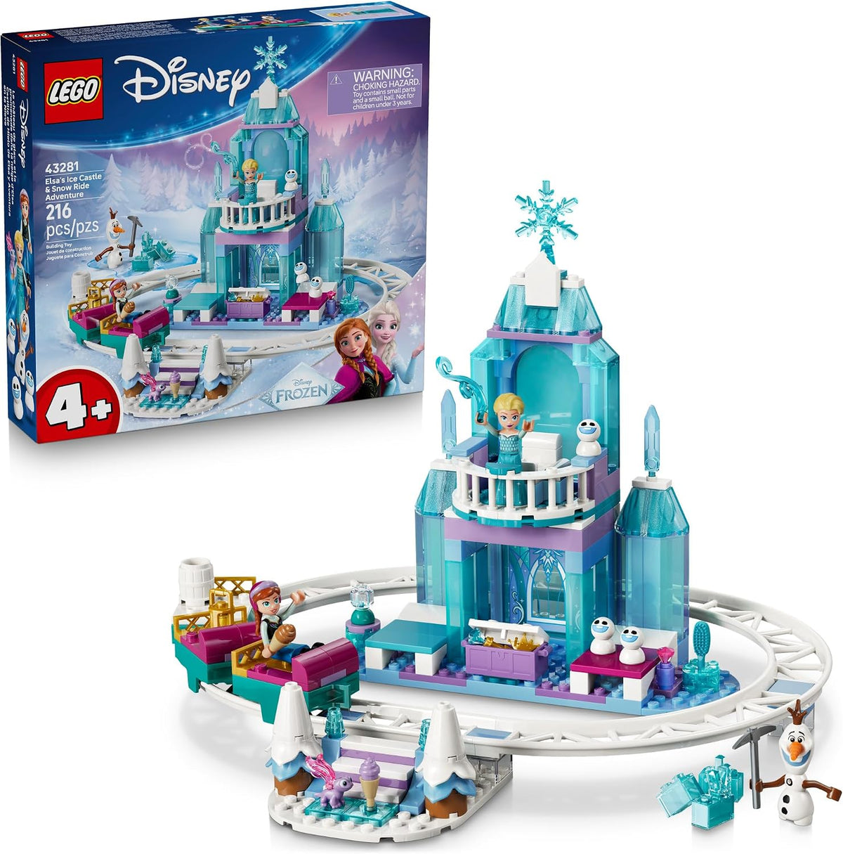 Elsa's Ice Castle & Snow Ride Adventure 43281
