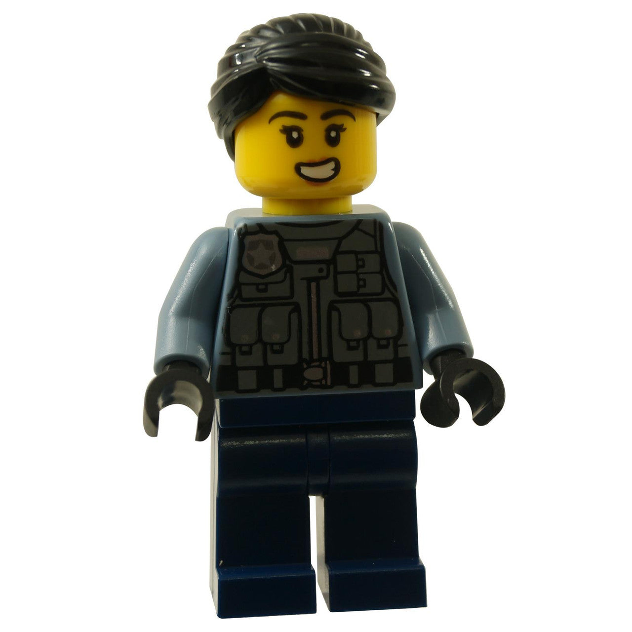 LEGO Police Officer Rooky Partnur cty1206 in a sand blue jacket.