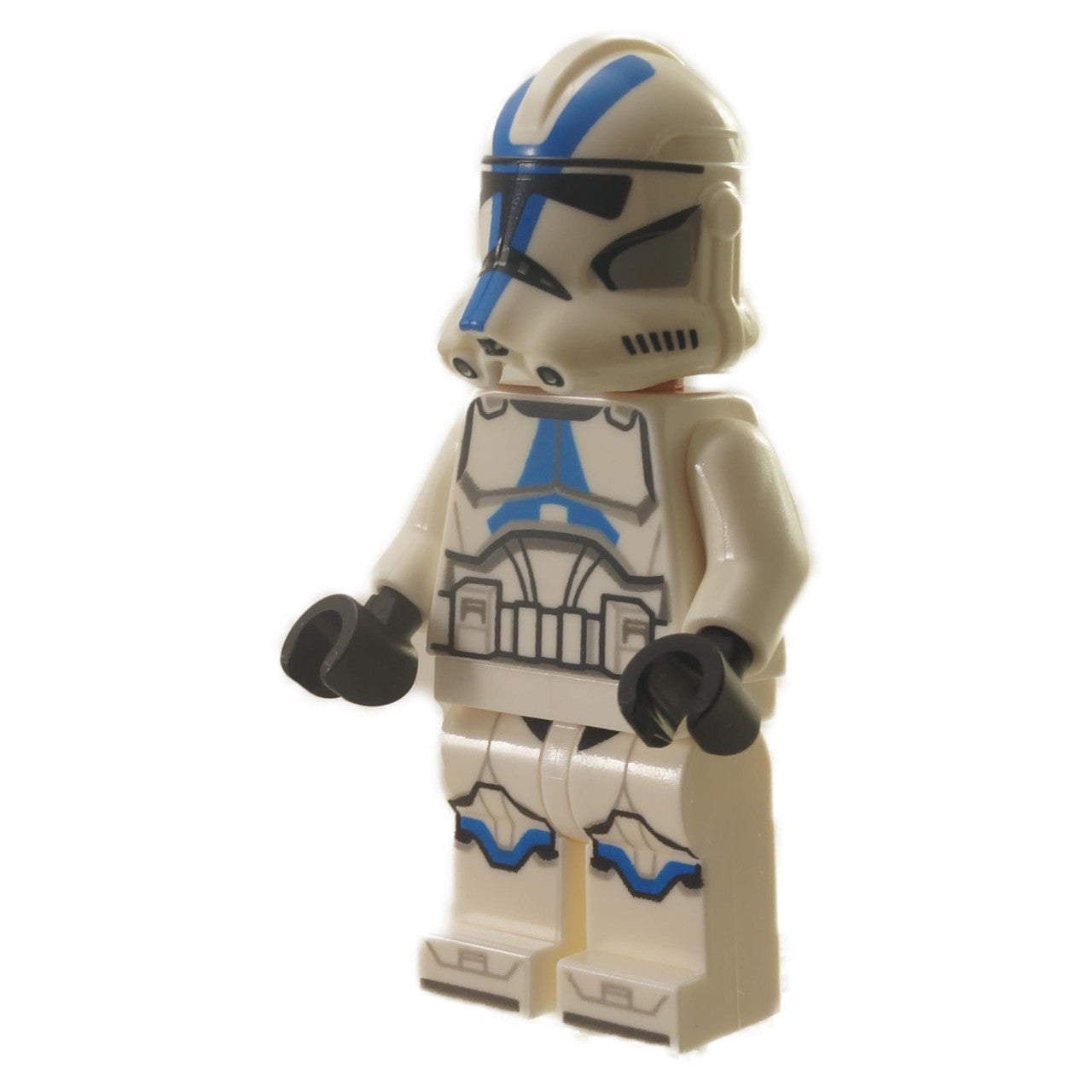 LEGO 501st Legion Clone Trooper minifigure (sw1094) in Phase 2 armor with detailed torso and leg printing without blaster