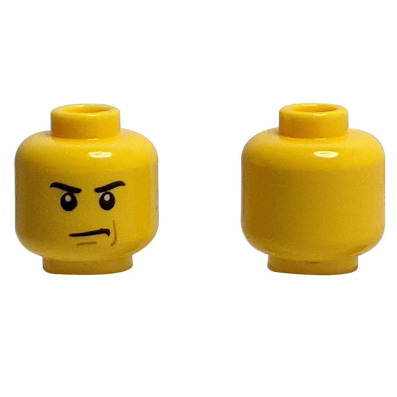 Minifigure Tête avec sourcils froncés et air renfrogné