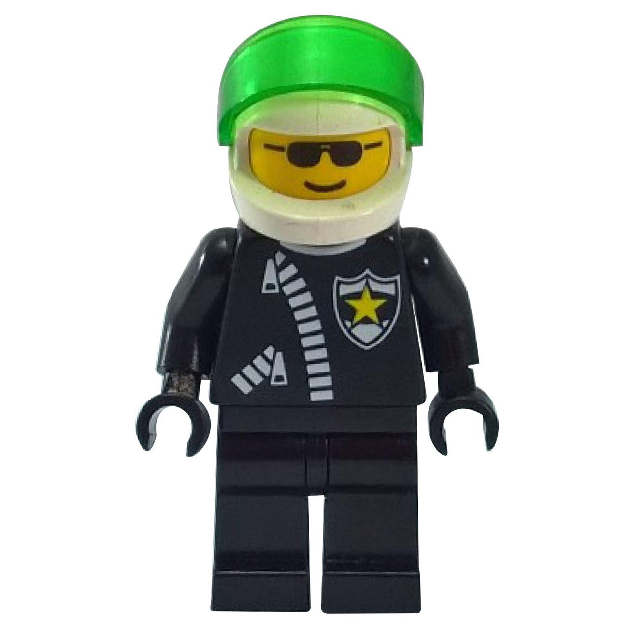 Police avec un casque blanc