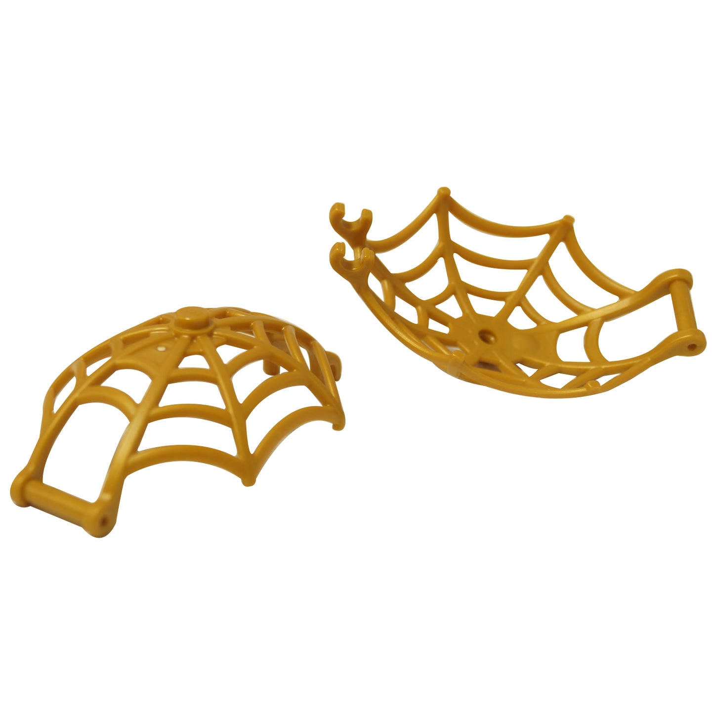 Pearl gold spider web weapon large hemisphere shape part 80487 accessory piece