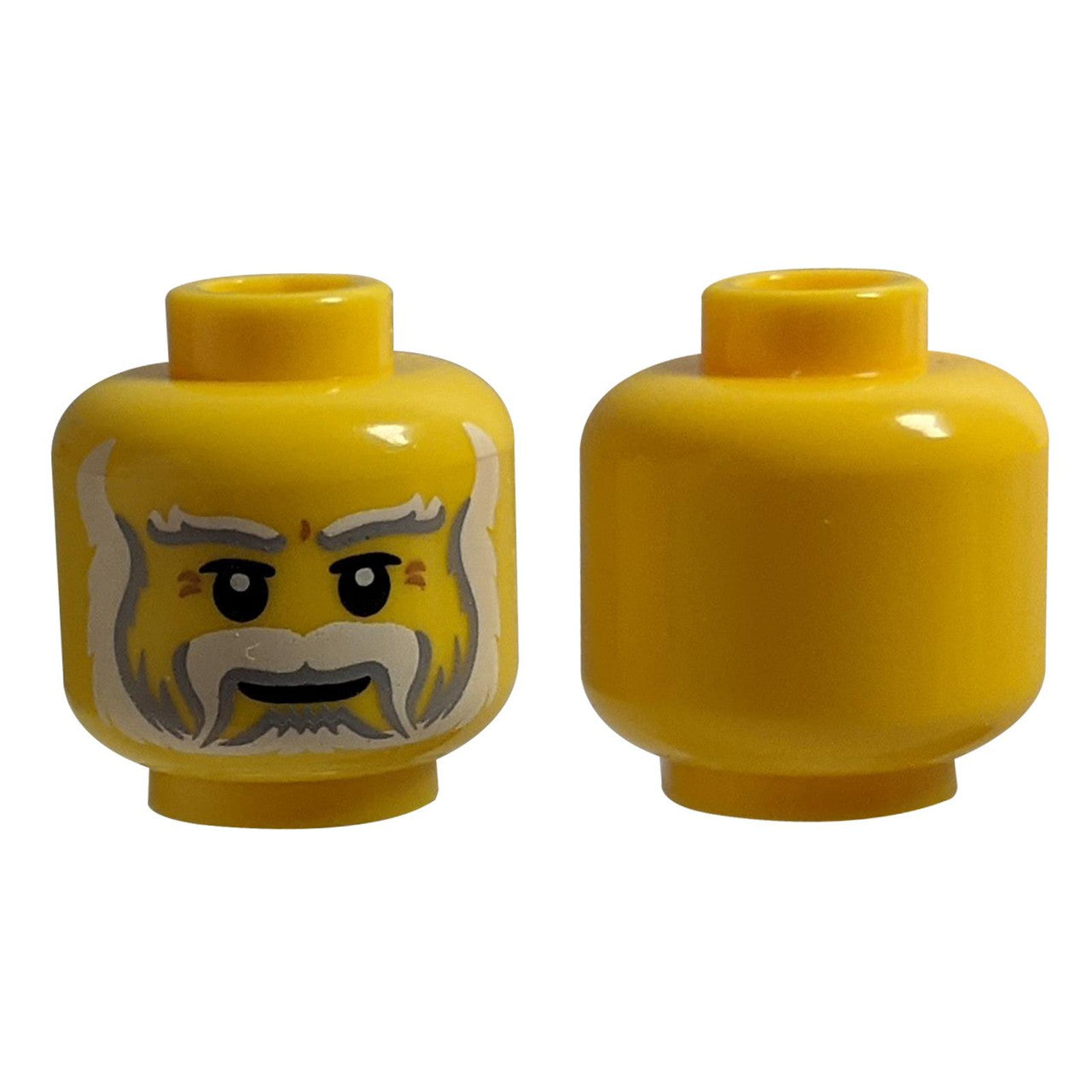 Light Bluish Gray and White Thick Moustache Pattern - Hollow sutd