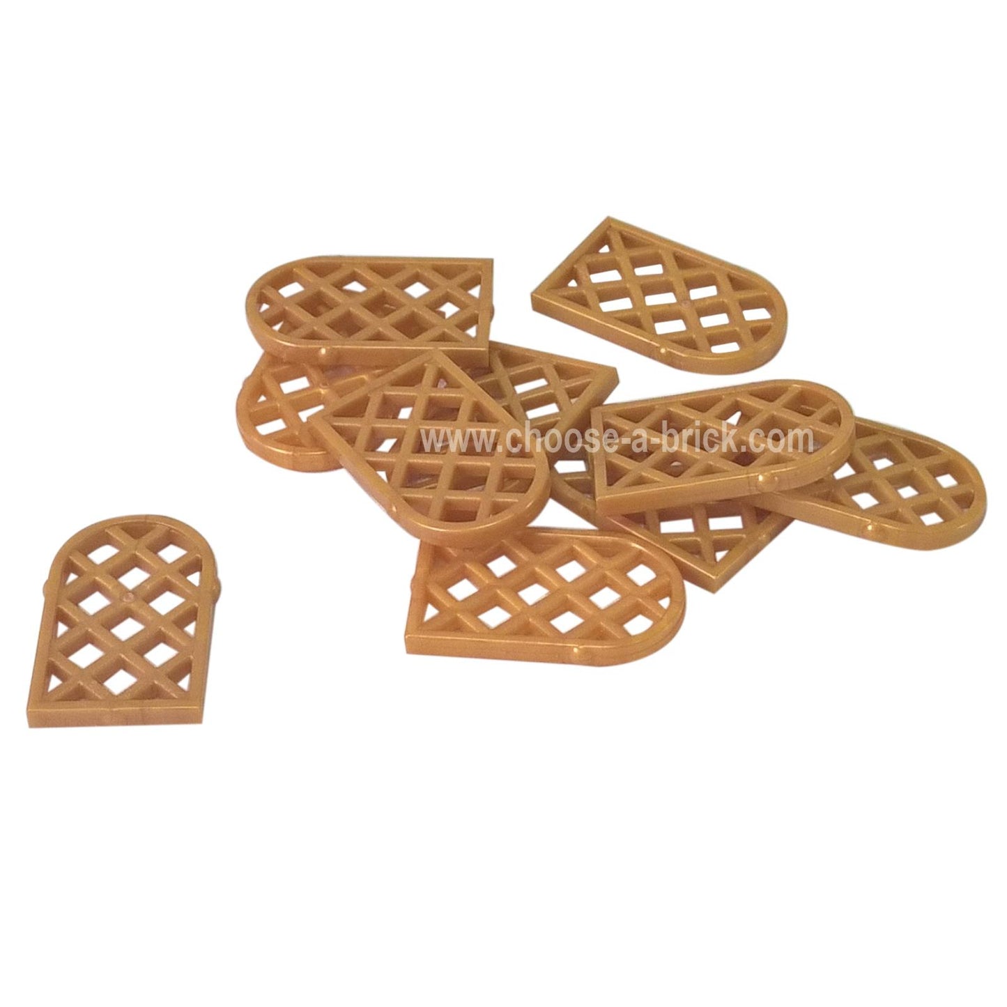 Pane for Window 1 x 2 x 2 2/3 Lattice Diamond with Rounded Top