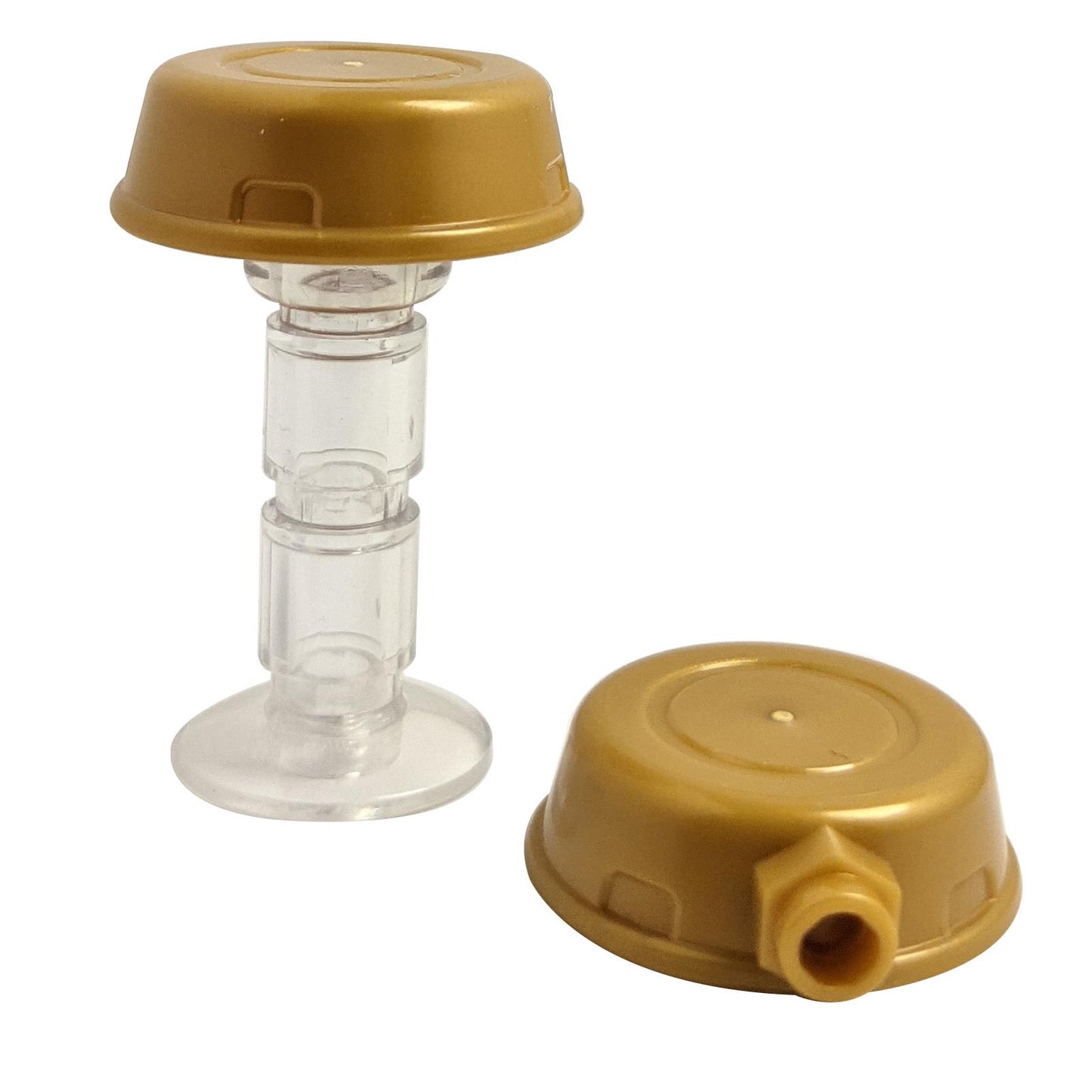 Minifigur, Kopfbedeckung Helm, Topf / Pfanne mit Noppe an der Seite