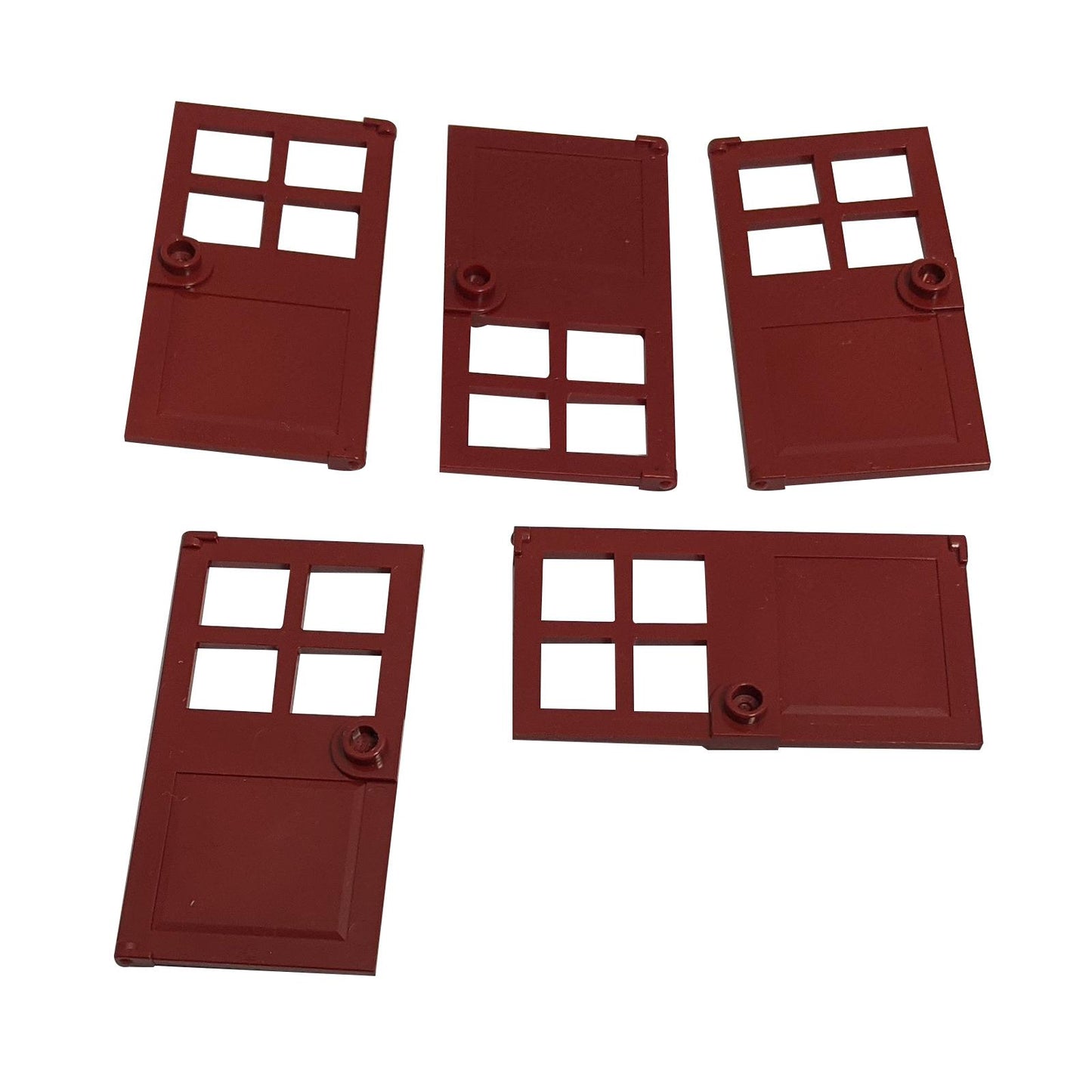 Door 1 x 4 x 6 with 4 Panes and Stud Handle
