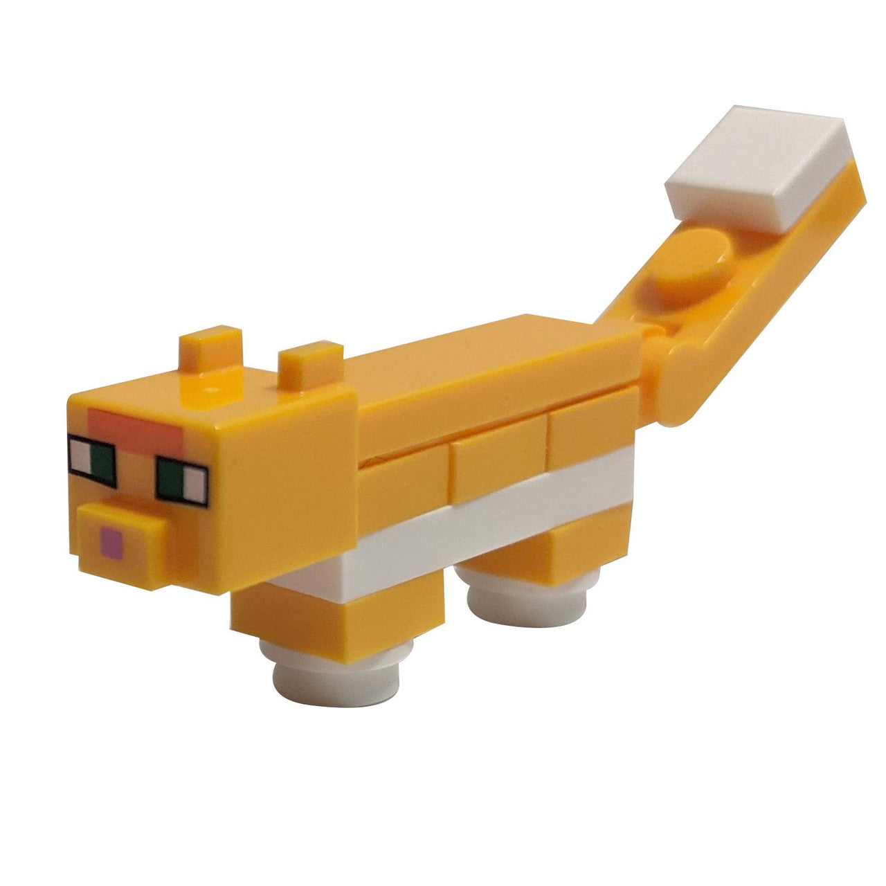 Kočka z Minecraftu, Červená - Postavená z kostek