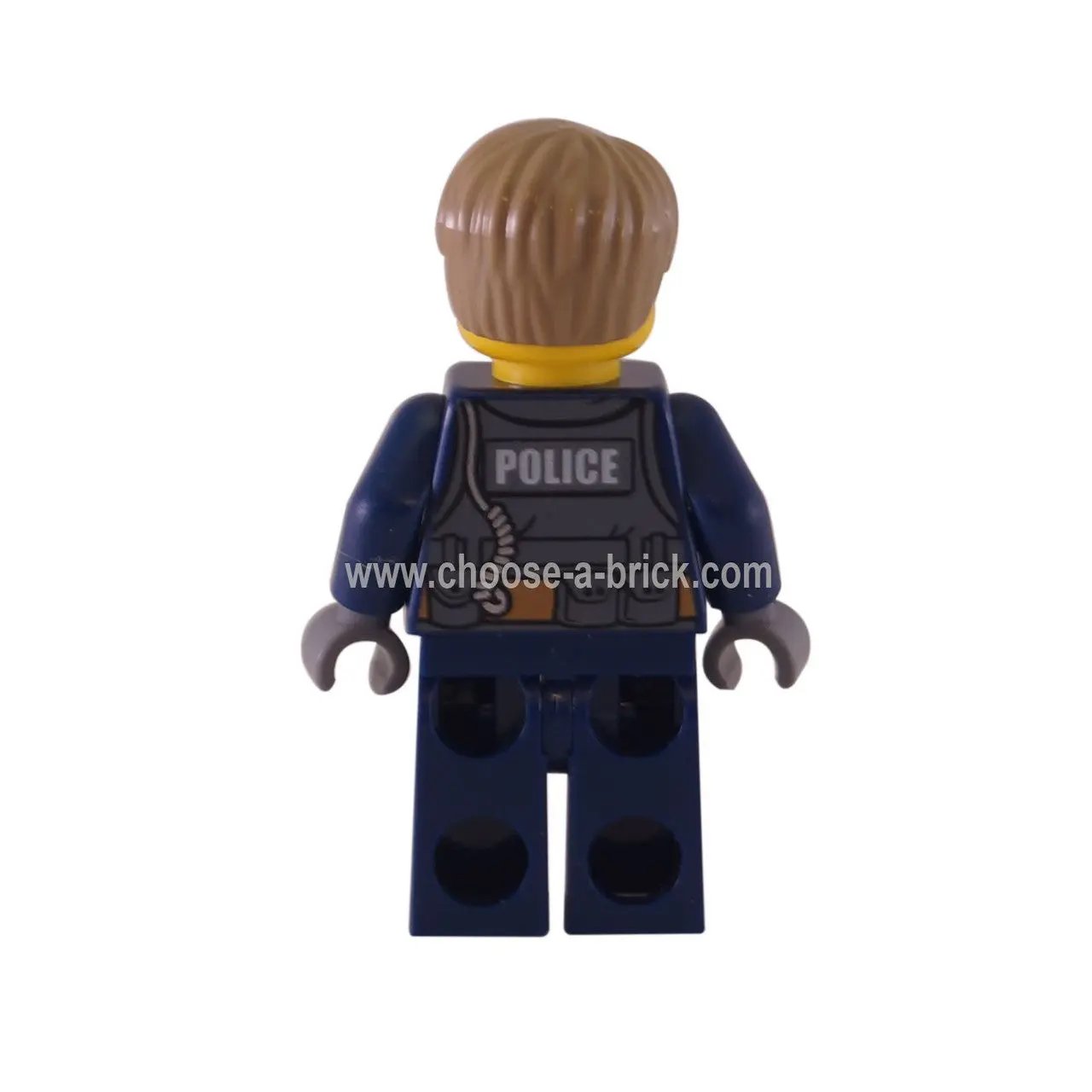 Polícia - Perseguição na Cidade McCain - Azul Escuro Uniforme traseiro