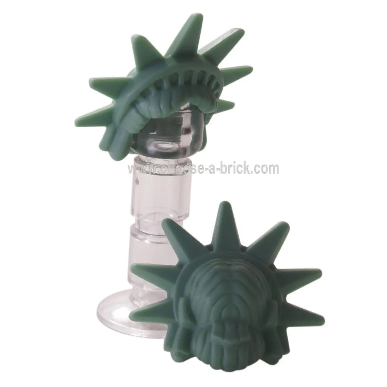 et Vert Minifigure, Cheveux Femme avec Tiara Épineuse (Dame Liberté)