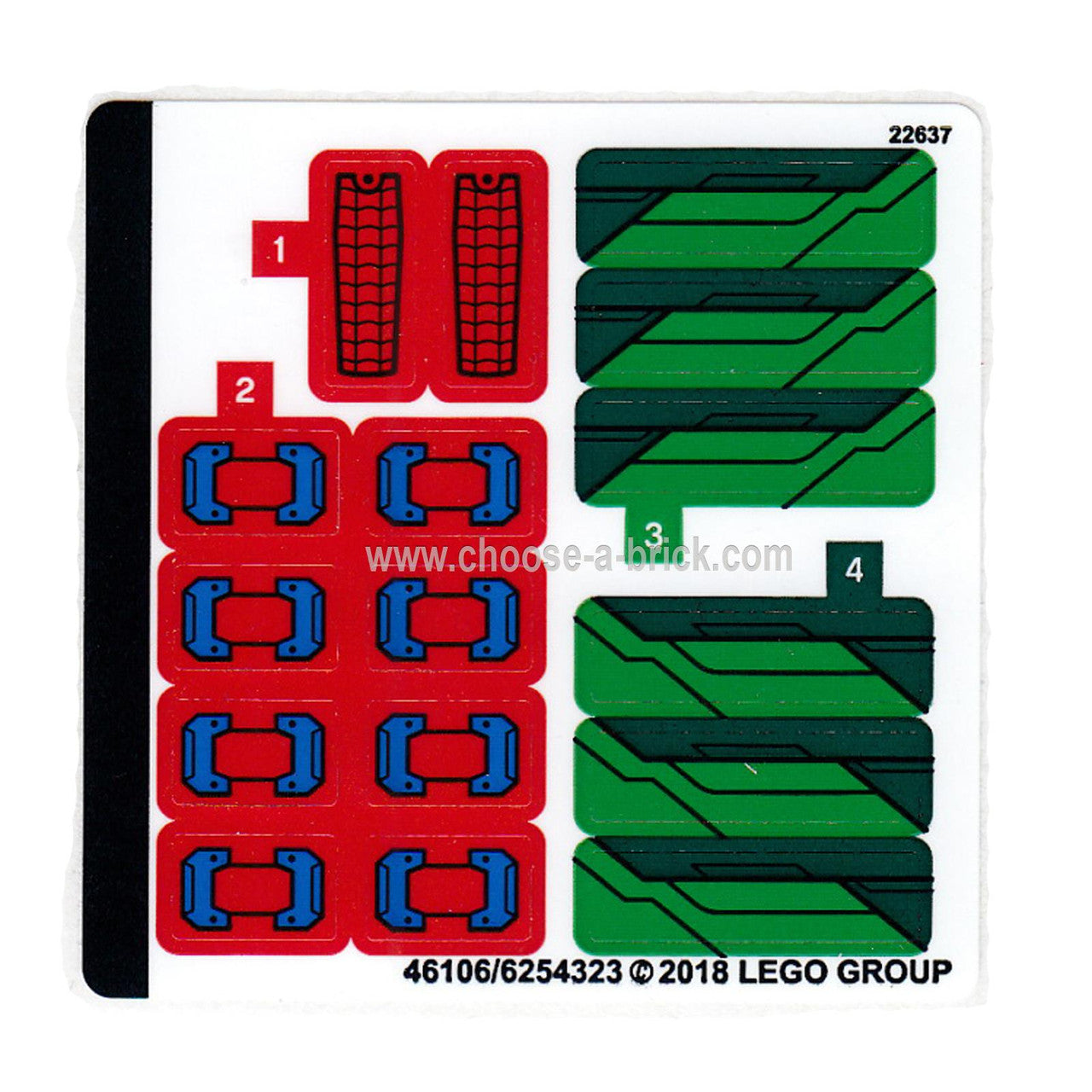 Pegatina para el Set 76114 - 46106-6254323 - LEGO Piezas y Piezas