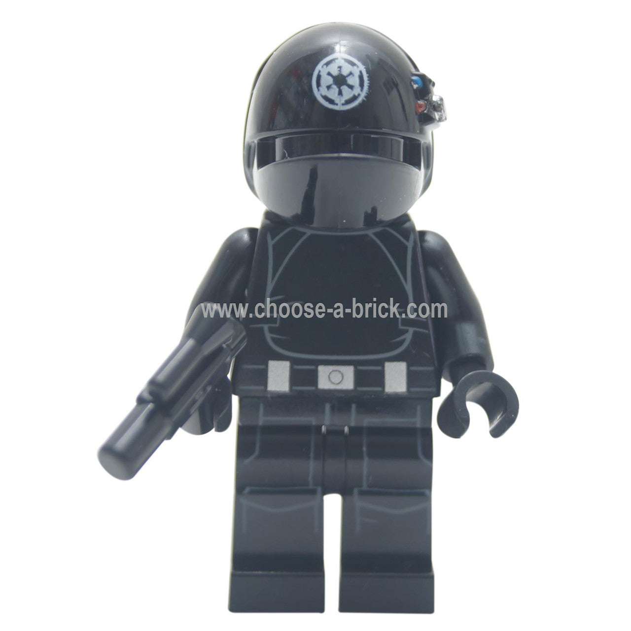 LEGO Minifigura - Artillero Imperial (Boca Cerrada, Blanco Logo Imperial)