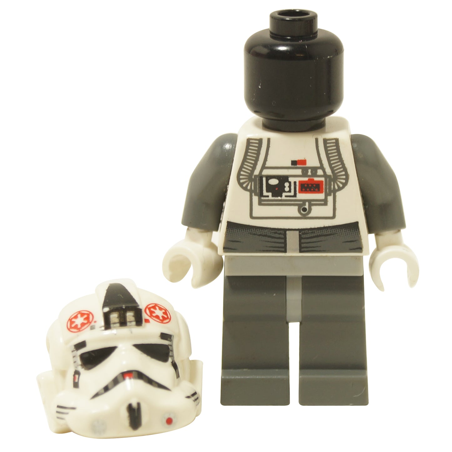 Minifigurină LEGO Star Wars AT-AT Driver cu cască, vedere frontală