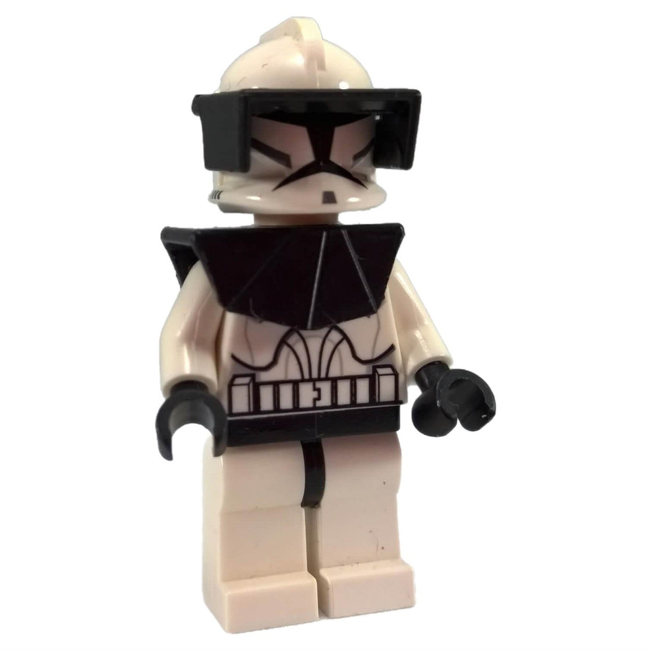 LEGO Minifigure Commandant clone en armure blanche classique avec impression détaillée sur le torse - sw286