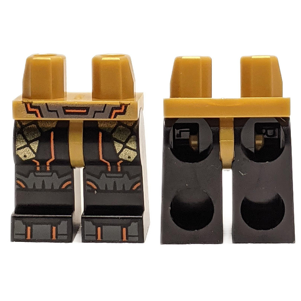 Hips and Legs with Gold Armor and Orange Trim