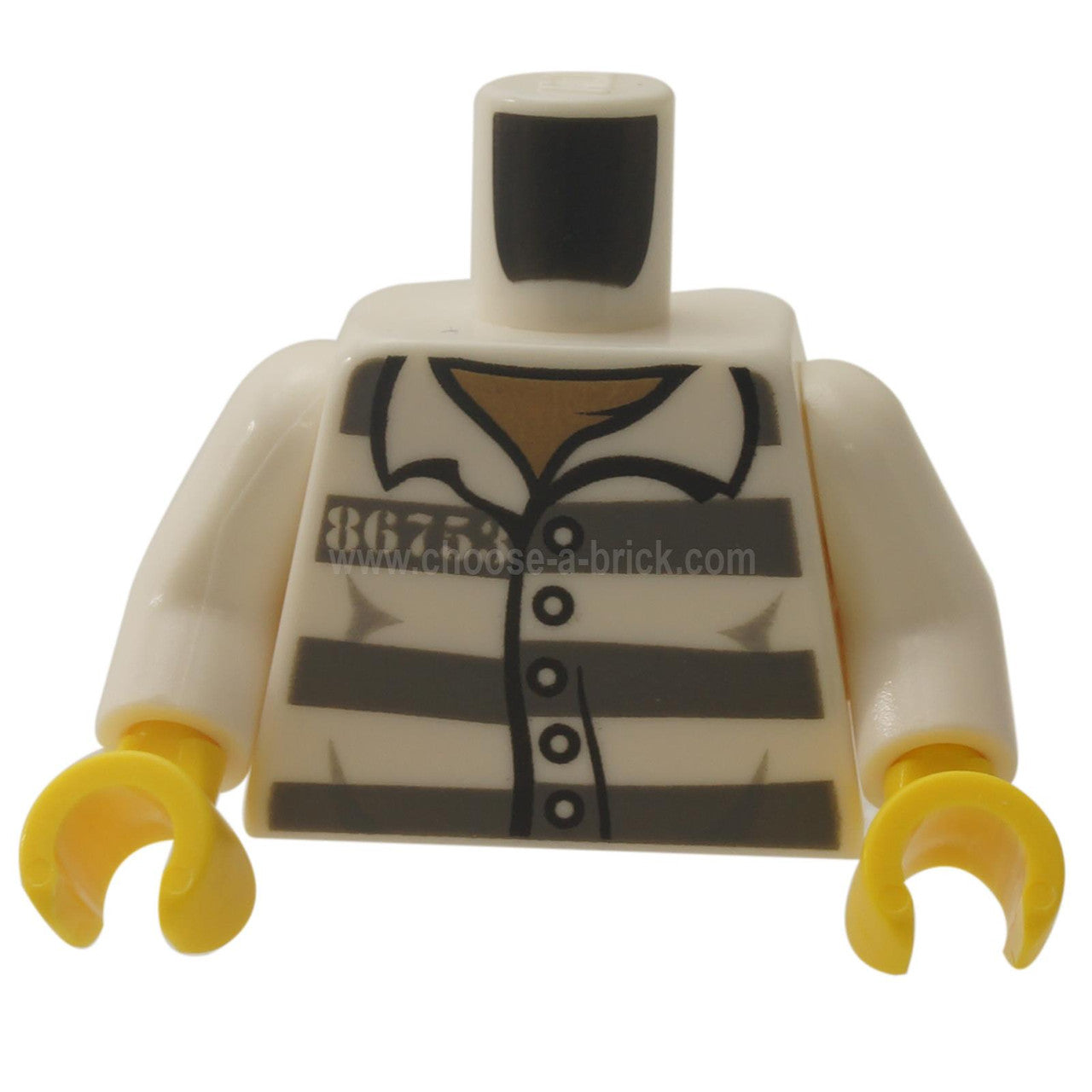 White Torso Town Prisoner Number 86753, Dark Bluish