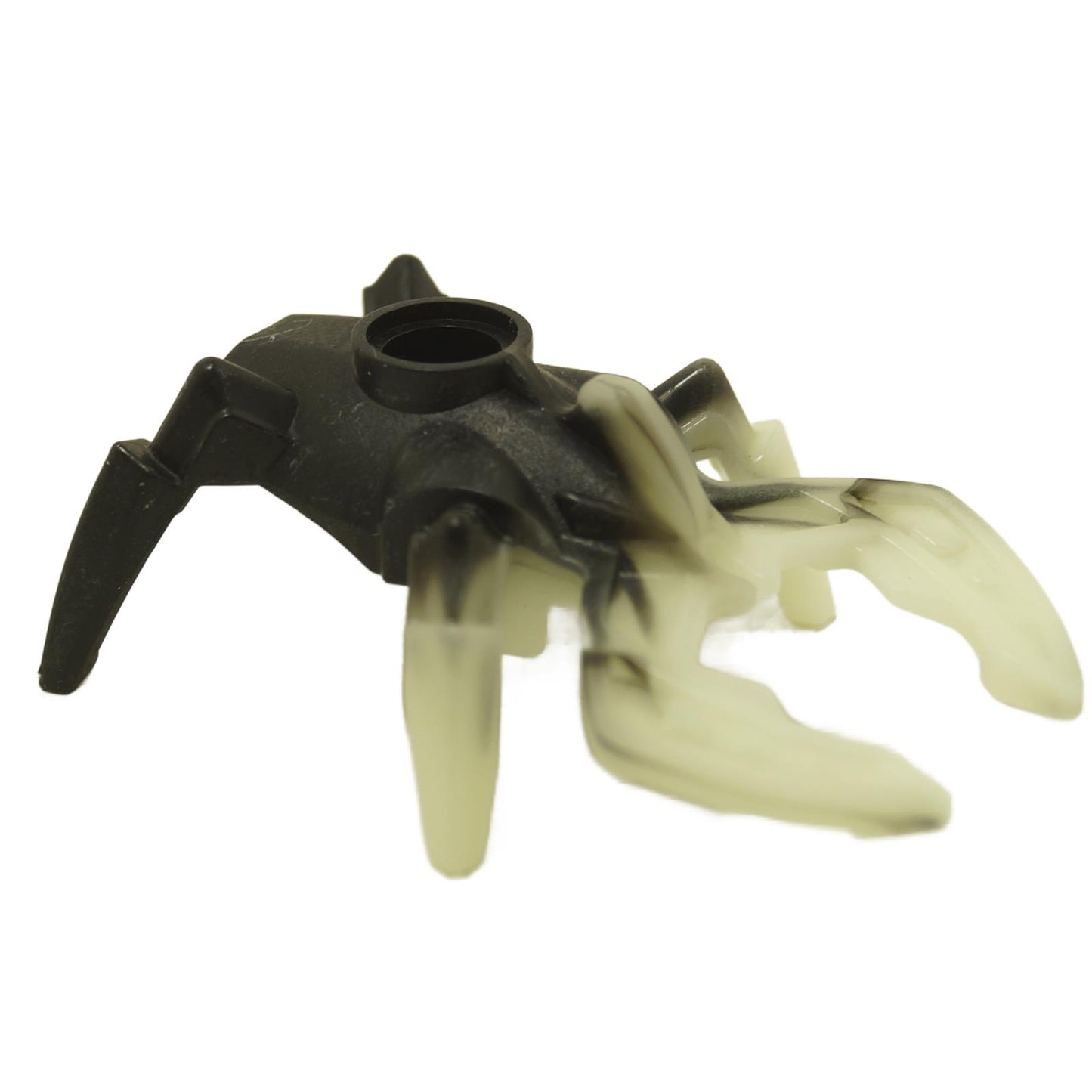Bionicle Mini Visorak Boggarak, black with glow-in-the-dark claws, side view