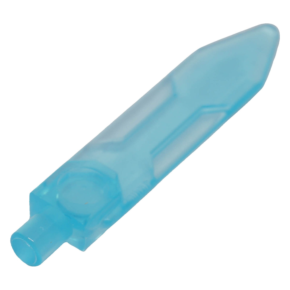 LEGO® Blade with Bar Sword part 23860, trans-Light Blue