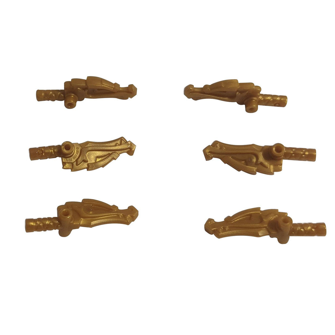 Minifigurka, Zbraňová hůl / Palička (Nunčaky) s dračí hlavou a 2 tyčemi na stranách