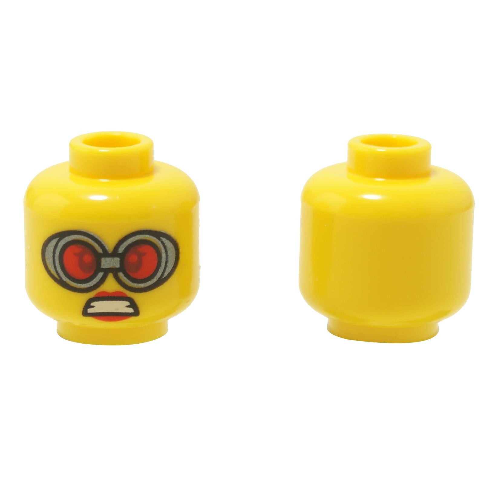 lego goggles LEGO® Female Head with Goggles and Red Lens Scowl (3626pb3370) –  www.choose-a-brick.com