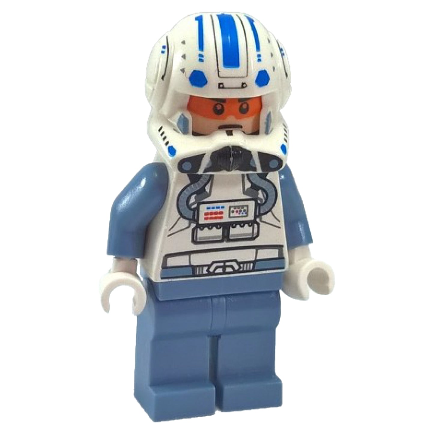 LEGO clone captain jag minifigure blue pilot helmet visor sw0265