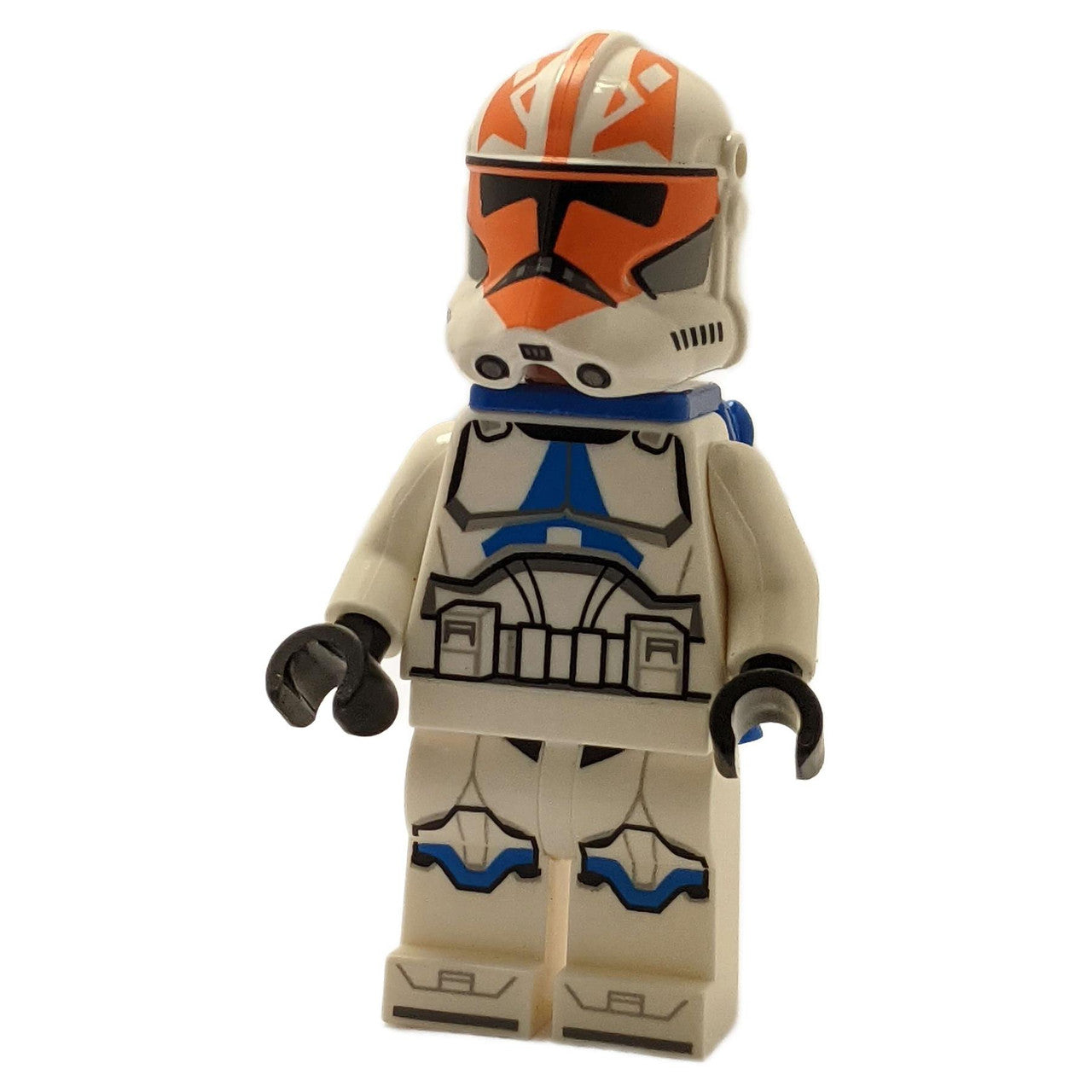 LEGO 332nd Company Clone Trooper minifigure (sw1276) with Ahsoka Tano Togruta helmet markings and jetpack.