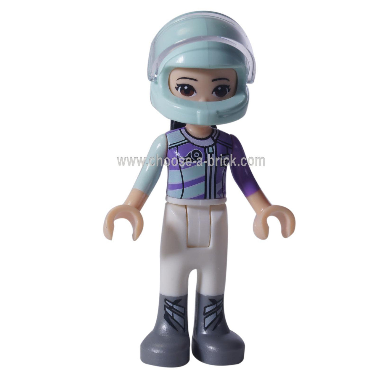 LEGO Minifigure - Friends Emma, racing car helmet