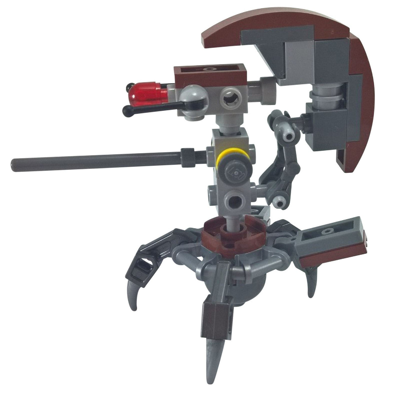 LEGO Star Wars Droideka Destroyer Droid (sw0447), verze s dodatečným zadním pancéřováním a červenohnědou skořápkou.