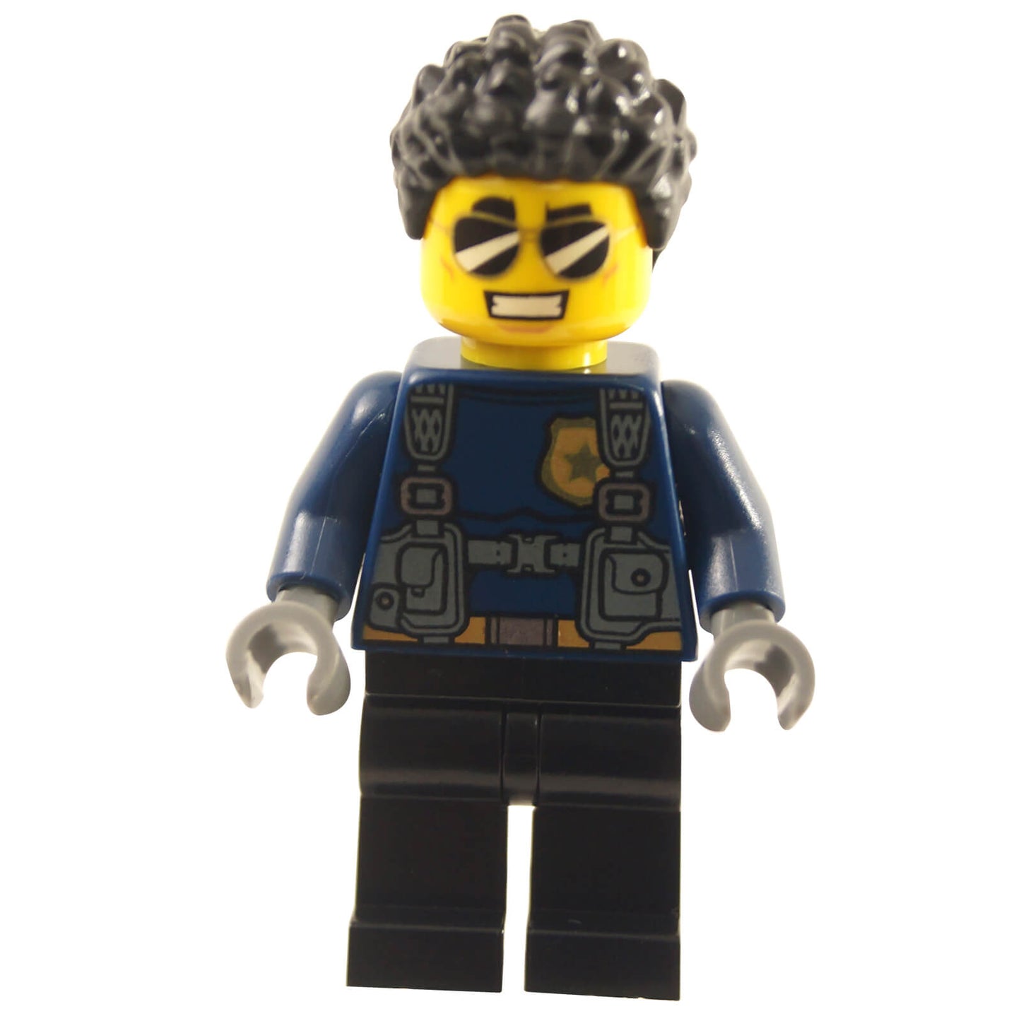 LEGO® City Duke DeTain police officer minifigure cty1042 with sunglasses and coiled hair