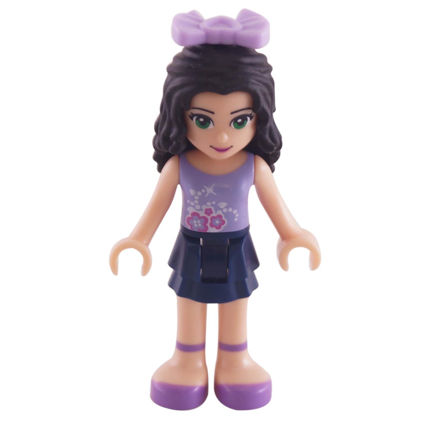 LEGO Friends Emma mini doll frnd0194 floral top layered skirt bow