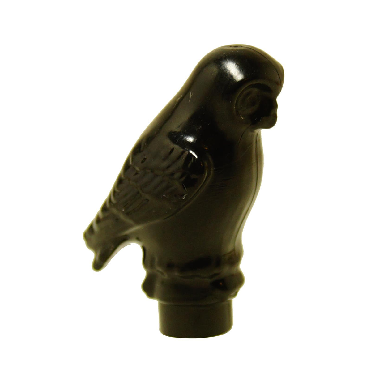 Negro LEGO® Búho con Características Redondeadas (40232) — diseño de búho elegante ideal para construcciones de fantasía, castillos o escenas de bosques mágicos.