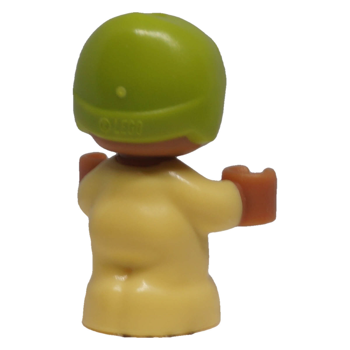 LEGO® Friends Amalia baby micro doll frnd0775 back view showing rounded headwear and smooth rear body mould