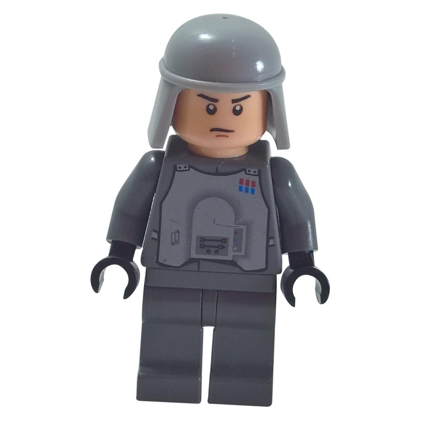 LEGO General Veers minifigure sw0289 with light bluish gray helmet and uniform print