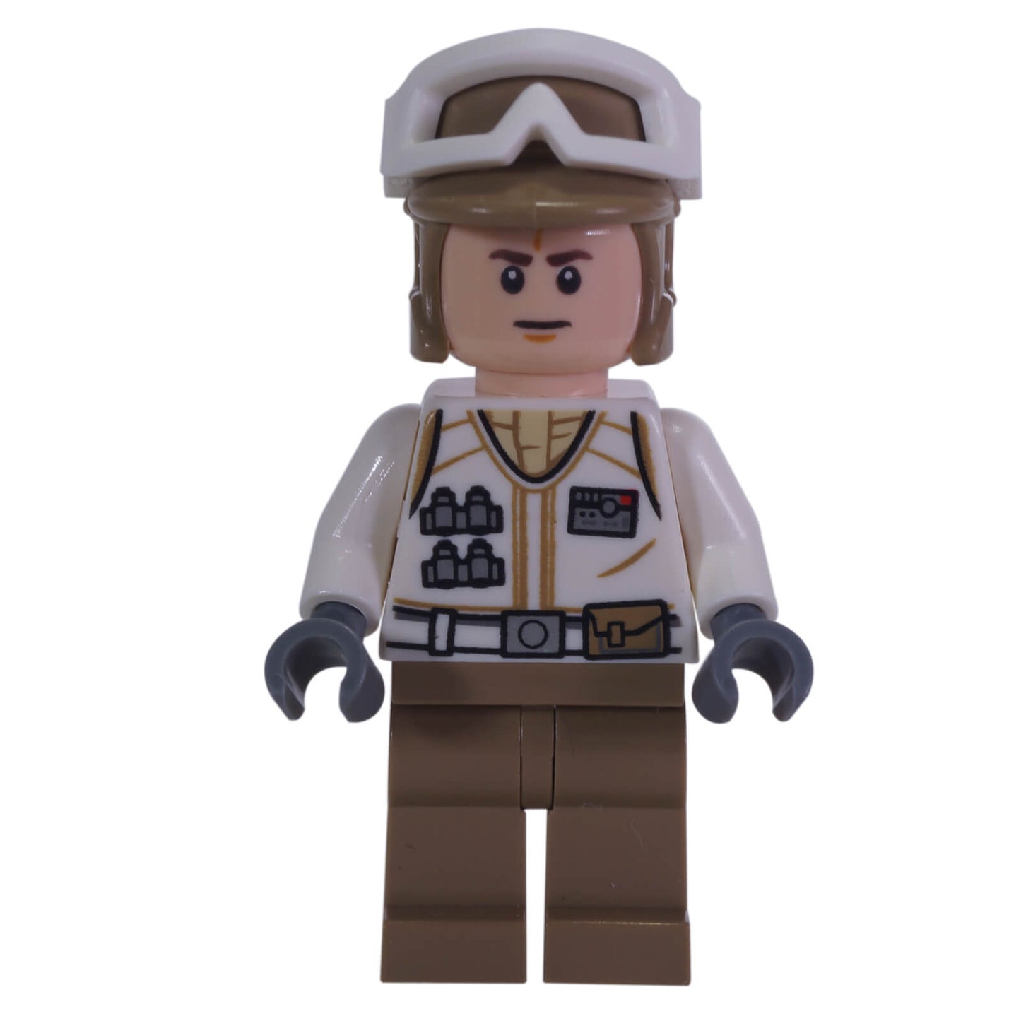LEGO® Star Wars™ Hoth Rebel Trooper sw1015 with white uniform, dark tan legs and frown