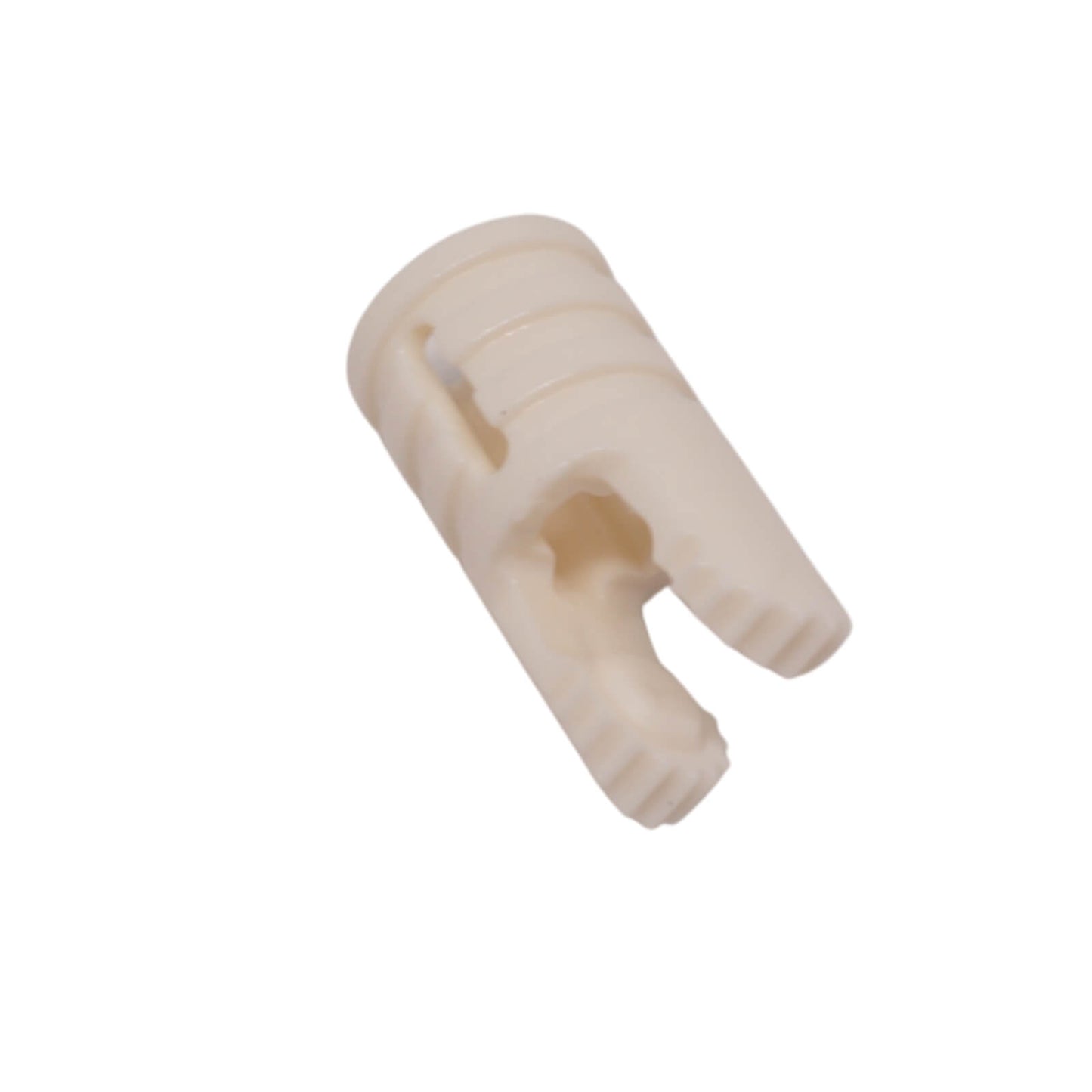 LEGO® Hinge Cylinder 30553 locking piece with two fingers and axle hole white