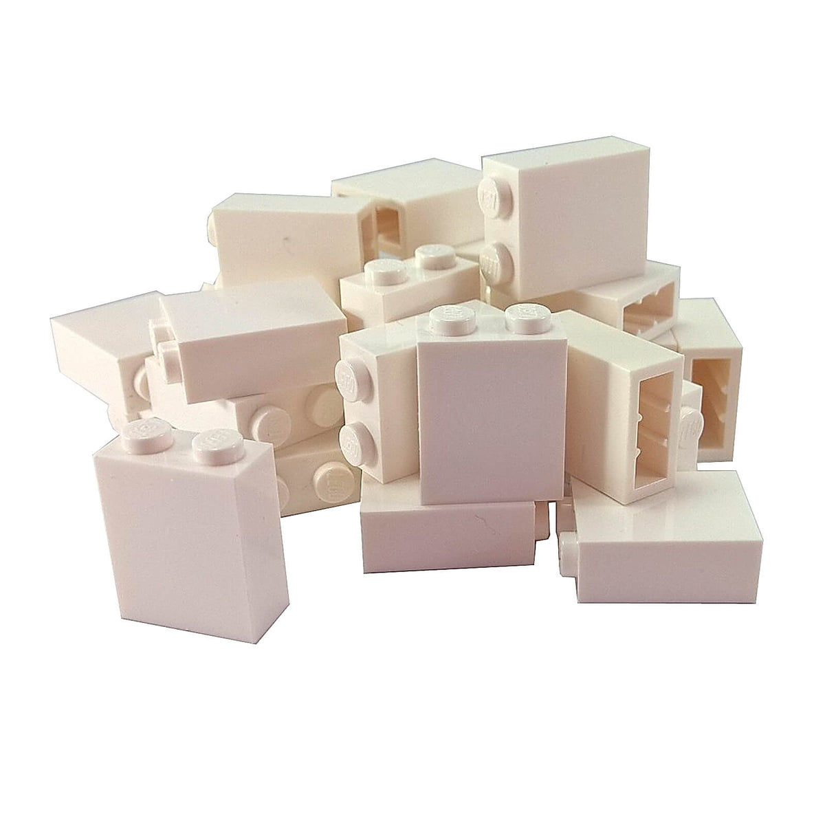 LEGO® 3245c Brick 1 x 2 x 2 with Inside Stud Holder - White