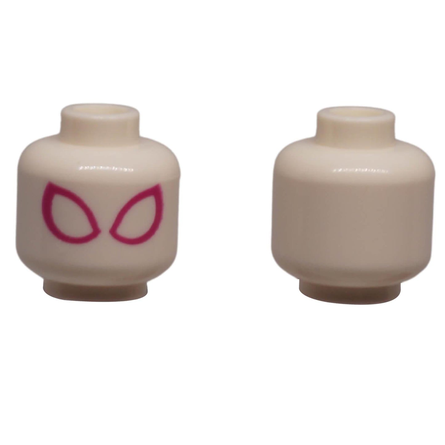 LEGO® Minifigure Head 3626pb2347 with magenta eye outline pattern