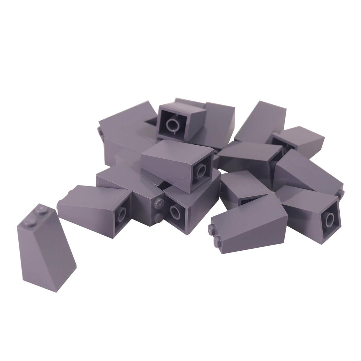 LEGO® 3684c Slope 75° 2 x 2 x 3 with Solid Studs – Light Bluish Gray