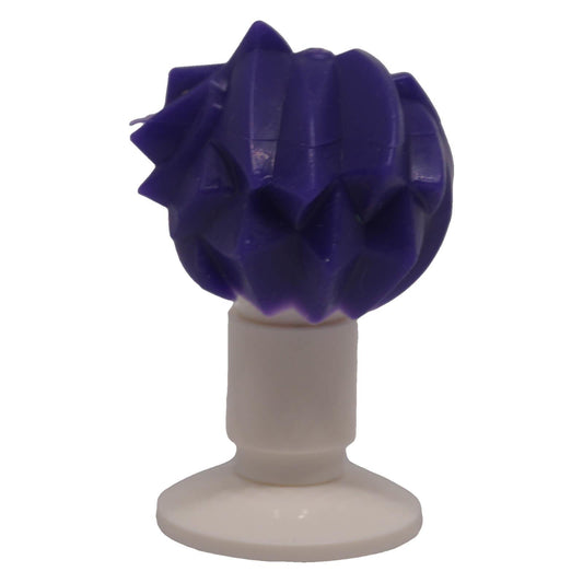 LEGO® 53982 angular swept back minifigure hair in dark purple back view
