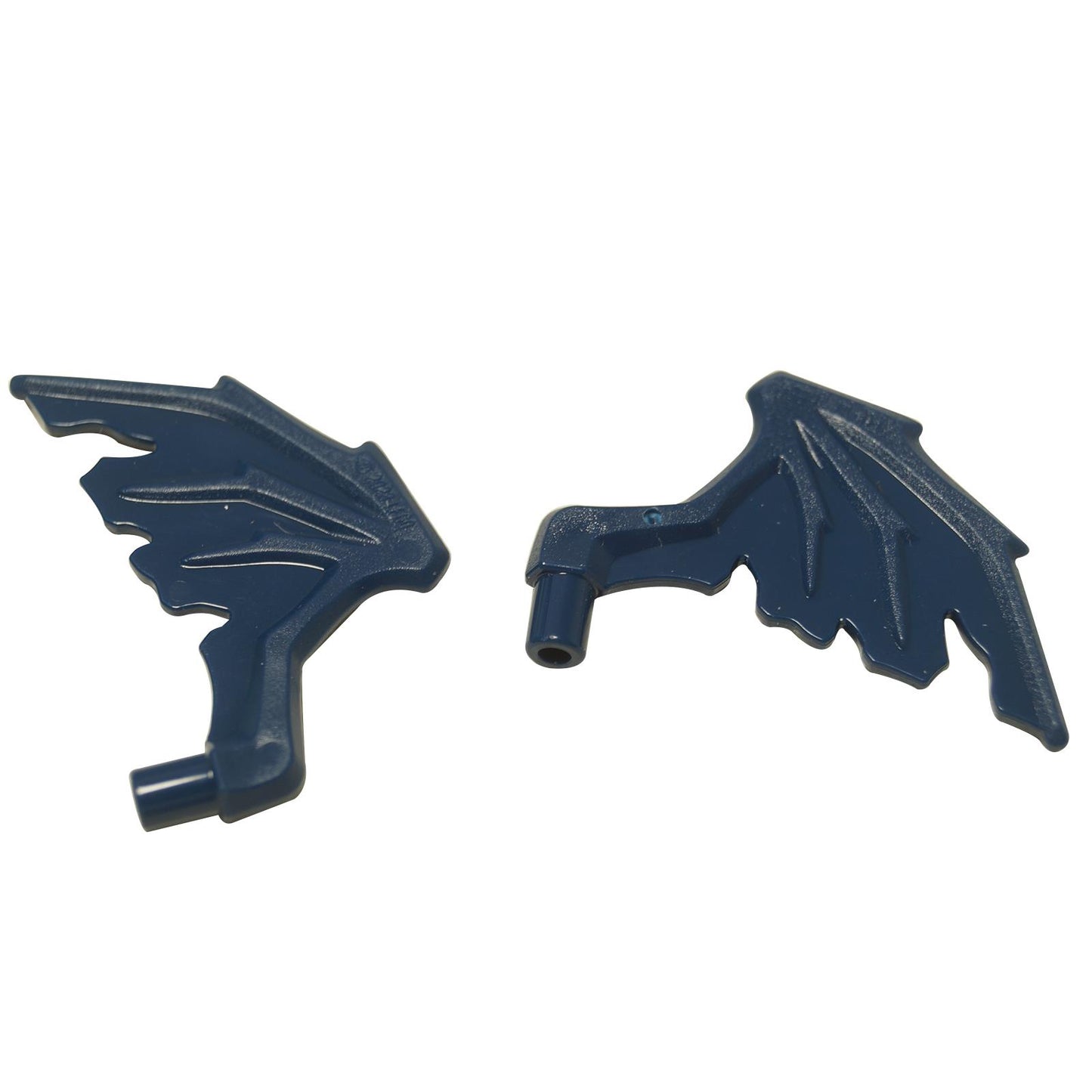 Minifigure Wing Webbed Tattered in dark blue – LEGO® part 5984, tattered wing element used for fantasy and creature builds
