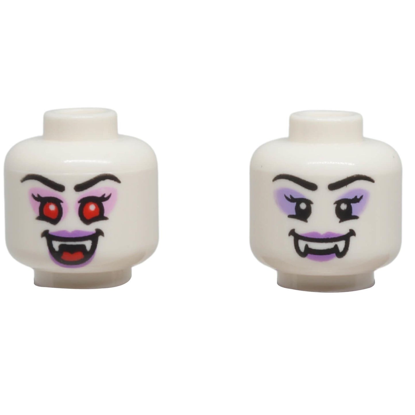 LEGO® alien minifigure head 3626pb3916 with dual-sided fang expressions and monster-inspired facial print
