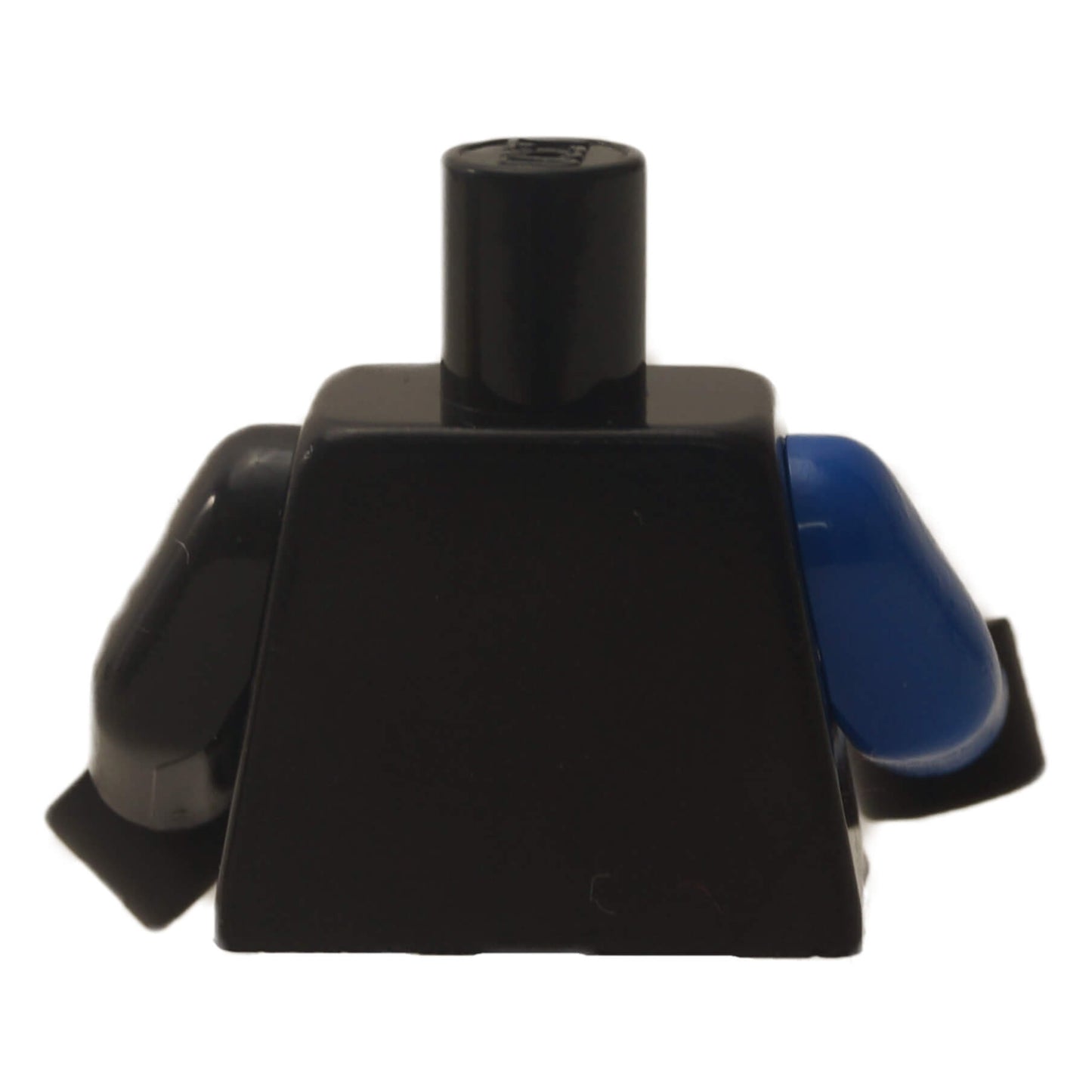 LEGO® Alpha Team black torso with logo, utility belt, gauge print and blue stripe backside