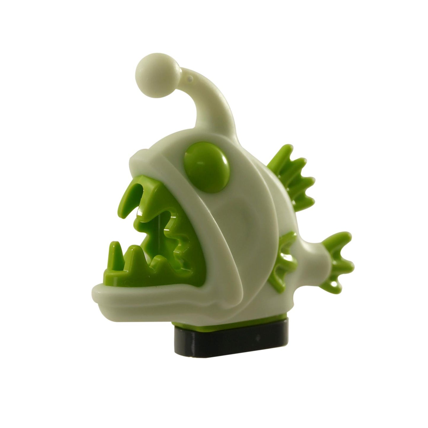 LEGO limetkový rybářský úhoř fosforeskující bílý vzor rybí figurka 87471pb01